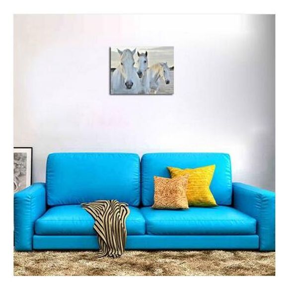 

2019 wholesales 1 pc frame modern style horse inkjet decorative painting