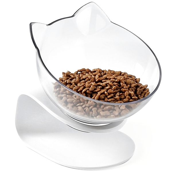 

cute cat ears bowl cat прозрачный анти skid с поднятым stand pet food and water bowl идеально подходит для домашних животных стрижки собак