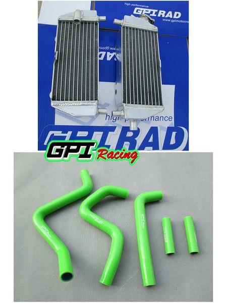 

aluminium radiator +hose for kx125 kx250 kx 125 250 1999-2002 2001 2000 99
