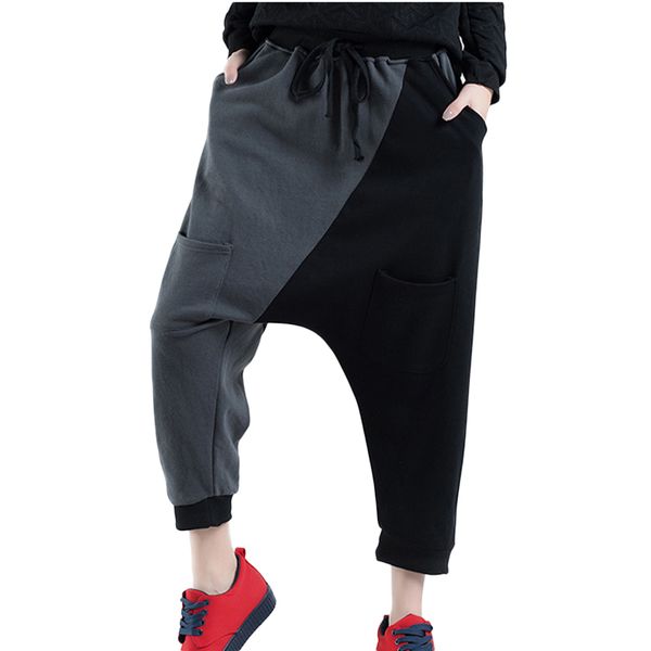 

2019 new england style harem pants women spring autumn high waisted pants trousers ladies elegant loose breeches nw1130, Black;white