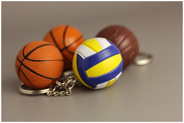 

Бесплатный DHL Новый Мини Баскетбольный Мяч Брелок Творческий Брелки Спорт Брелок