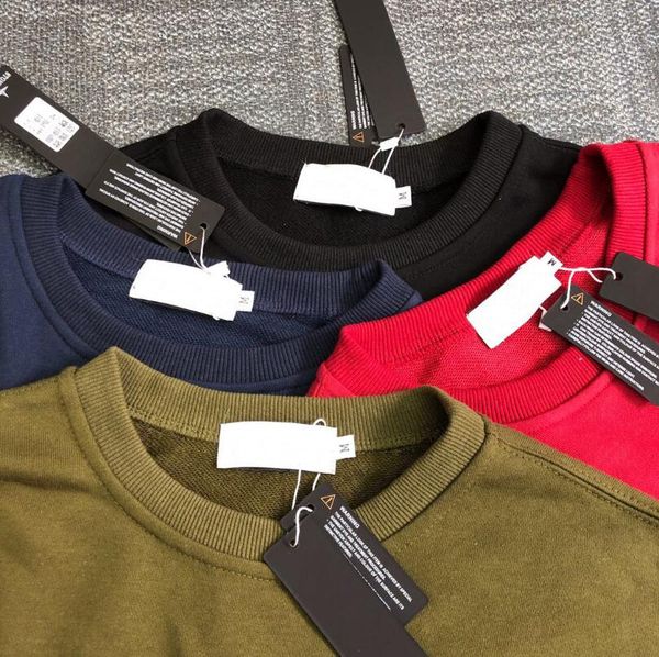 

19ss italy mens designer sweatshirt fashion brand 3m reflective round neck sweater street hip hop couple luxury sweater s-xxl, Black