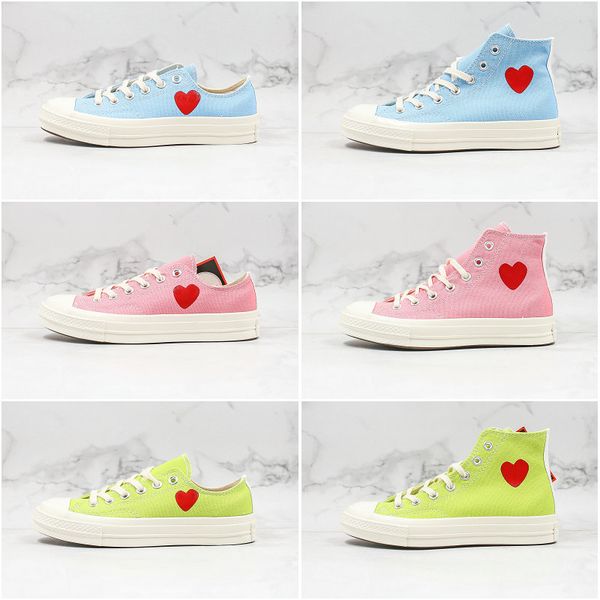 

новый 1970-х годов любовь большие глаза играть чак 70 сердце 70-х годов привет холст скейт обувь классический 1970 холст обувь совместно наз, White;red