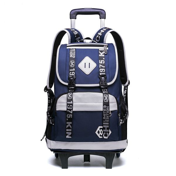 

children school bags trolley backpacks boys 2/6 wheels schoolbag kids luggage bag grils wheels backpack travel rolling backpack