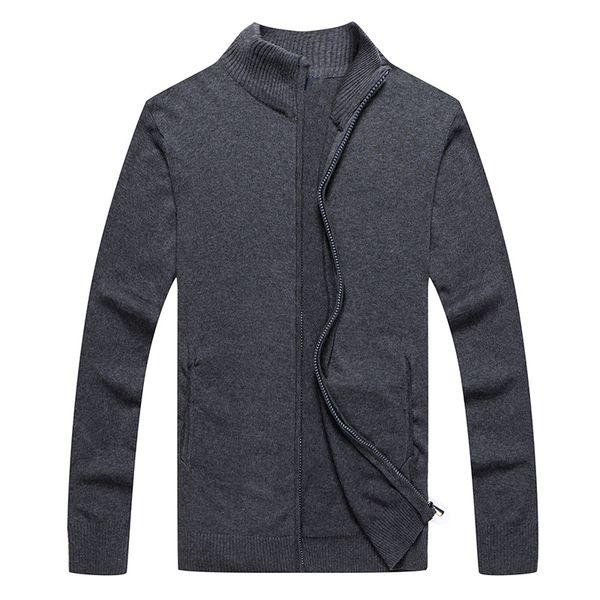 

men small zipper 100%cotton sweater autumn winter jersey jumper hombre pull homme hiver men knitted sweaters, White;black