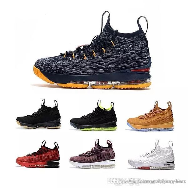 

with box king 15 mens Basketball Shoes Equality Crimson EQUALITY City Edition black gum BHM Graffiti the king 15s sports Sneakers
