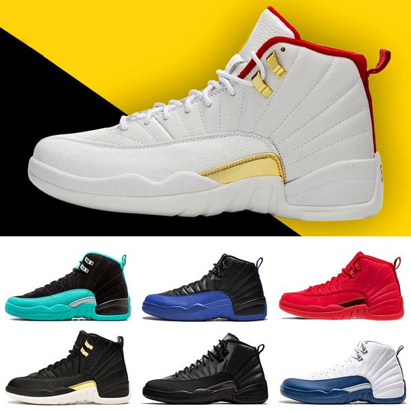 

ale trainers fiba 12 jumpman game royal black 12s mens basketball shoes reptile midnight-black gym red michigan flu game sport sneakers