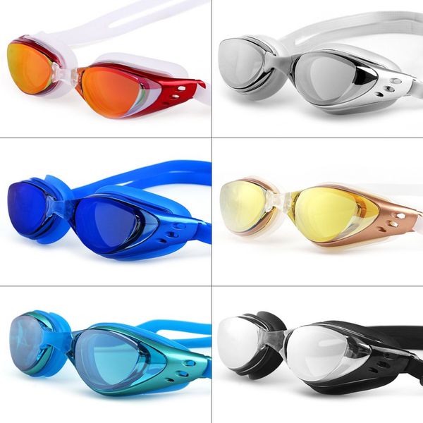 

eyewear large frame no leaking prescription swimming glasses waterproof men women anti-fog uv protect swimming goggles