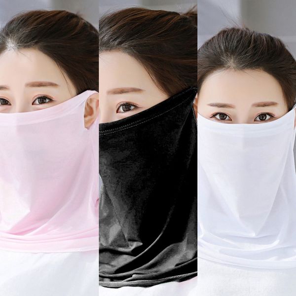 

faqwl festival hallowen face magic scarf seamless scary mask dust ghost face mask multi-function headscarf bike cycling skull mask, Black