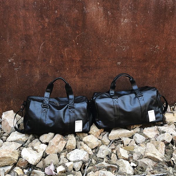 

duffel bags large capacity pu travel bag, men and women short-distance travel, hand luggage, waterproof fitness crossbody bag
