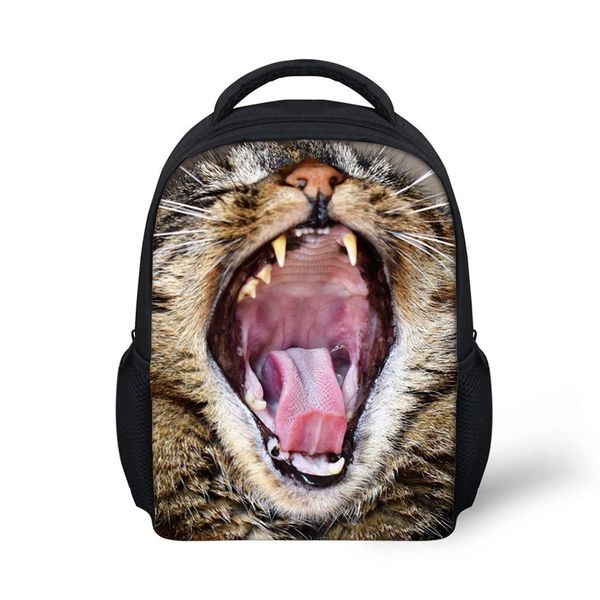 

gaze and roar 3d printing shoulder backpack for teen students kid gifts bag customize image children schoolbag