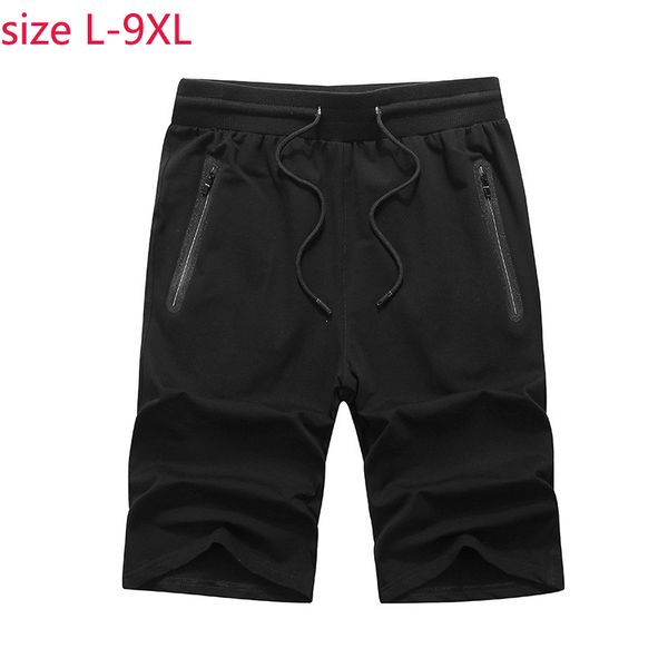 

2019 new arrival fashion 95%pure cotton shorts men casual elastic waist loose super large plus size lxl2xl3xl4xl5xl6xl7xl8xl9xl, White;black