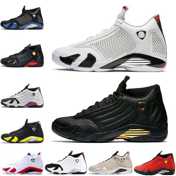

Fashion SUP White Black red DMP Mens Basketball Shoes Black Yellow 14s XIV Black Toe Candy Cane Reverse Gold Men Sport Designer Sneakers