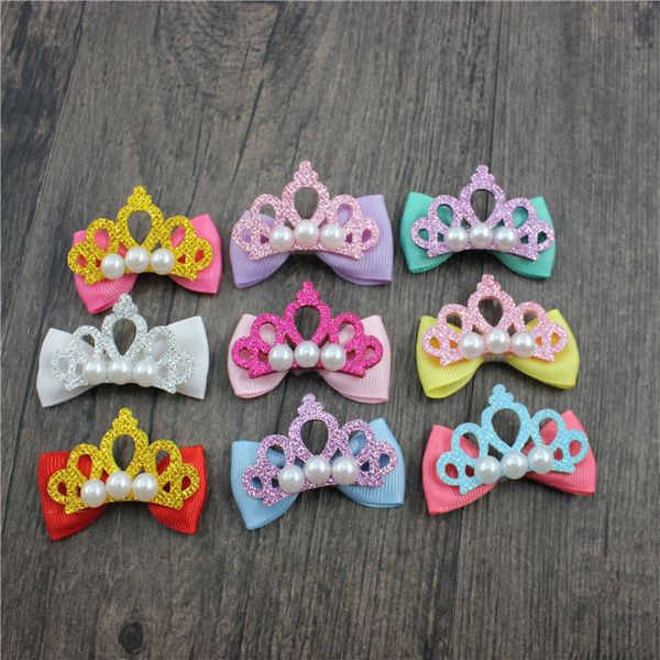 

10pcs/lot bow crown headband girl head wrapped hair accessory headdress handmade