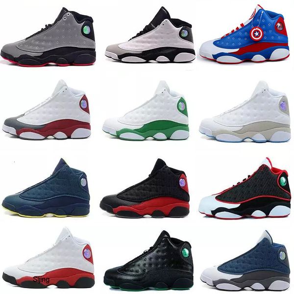 

new shoes 13 xiii 13s basketball shoes men women 13 bred hologram white black grey teal sports sneaker shoe