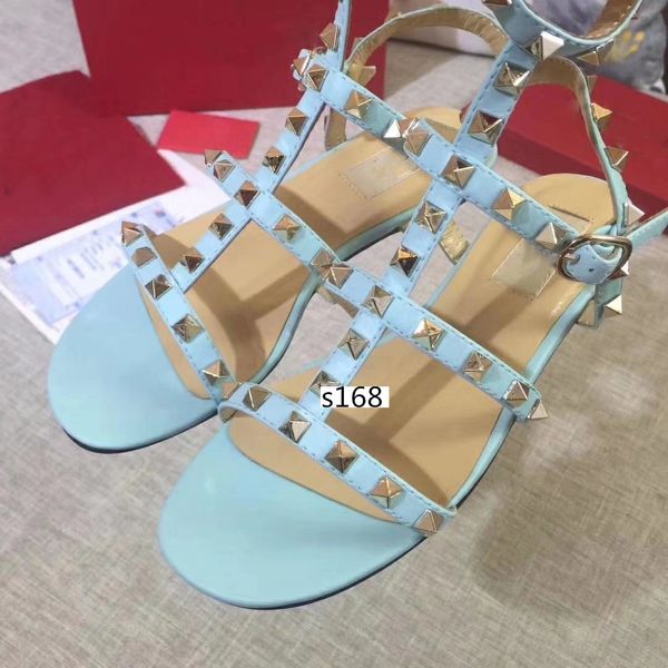 

последние дизайнерские модные сандалии из натуральной кожи slingback насосы женская сексуальная мода заклепки обувь, Black