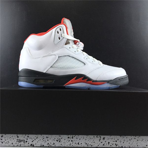 

with box 2020 3m reflective mens basketball shoes sneakers 5s fire red for men brand designer sports shoes size us7.5-13