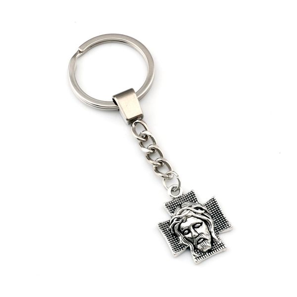 

20pcs Keychain Cross Jesus Christ Religion Alloy Charms Pendants Key Ring Travel Protection DIY Accessories A-491f