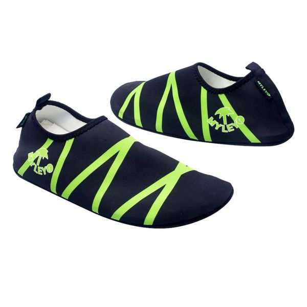 

outdoor sport sandals summer sport water skiing swimming shoes slip-on soft diving boots, Black