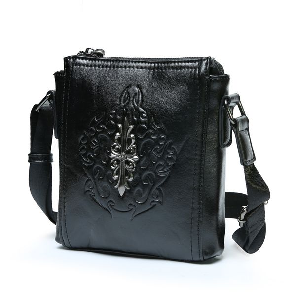 

new shoulder bag korean casual men's bag fashion rivet backpack