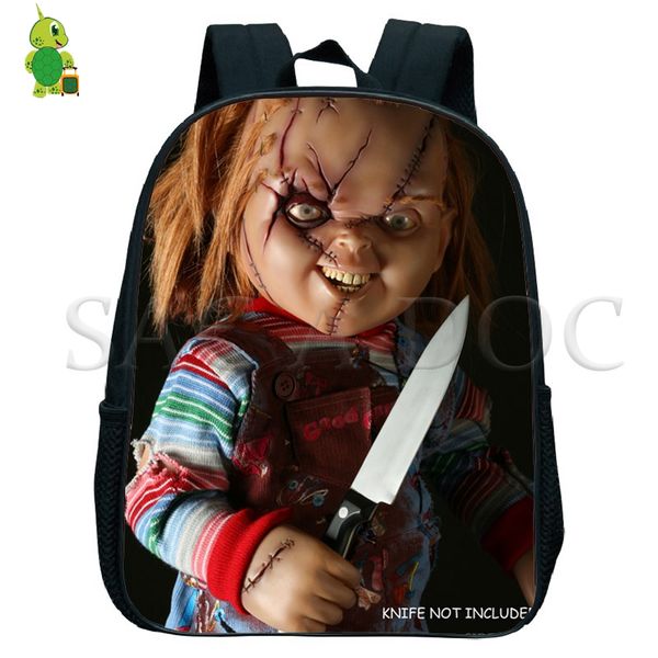 

chucky nightmare backpack small bags boys girls primary kindergarten backpack children school bags toddler