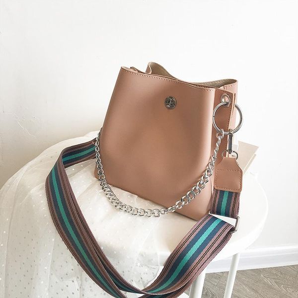 

designer- new shoulder chain bucket bag fashion lady handbags plaid tote bag designer handbag large bucket bags messenger bag yazi/4