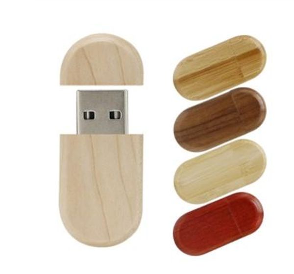 

pen drive деревянный usb флэш-накопитель овальный usb-накопитель 32gb 64gb 128gb pendrive 8gb 16gb 1g 2g флэш-диск для подарочных флешек пол