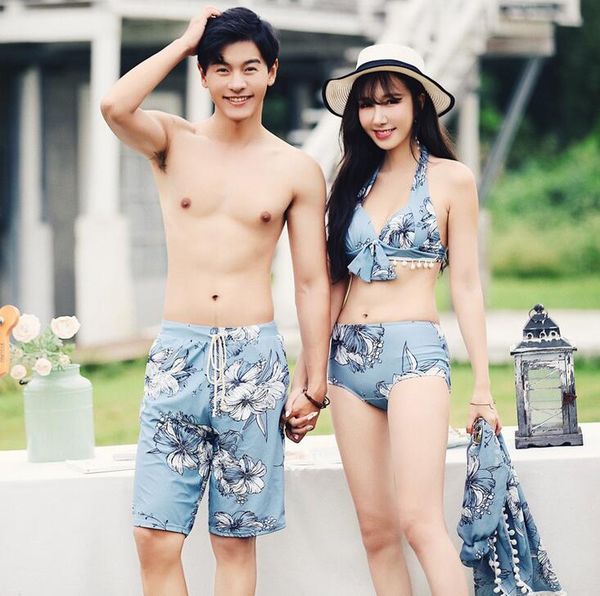 

couple swimwear board shorts women & mens boardshorts bermuda surf swimming shorts swim trunks beach sports suit quick dry short