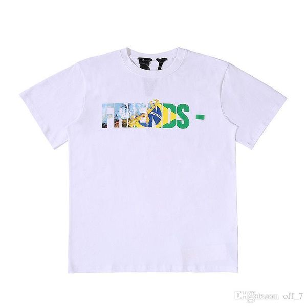 

women men t shirts hip hop streetwear cotton letter printing short sleeve big v logo women skateboard t shirt tees, White