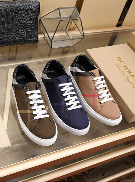 

2019 designer mens luxury shoes trainers sneakers burberry 2020 men's casual shoes 38-45 1422-412, Blue;gray
