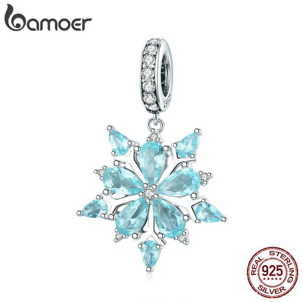Dreamcatcher Navidad Copo De Nieve De Plata Esterlina Encanto Colgante Pulsera Collar