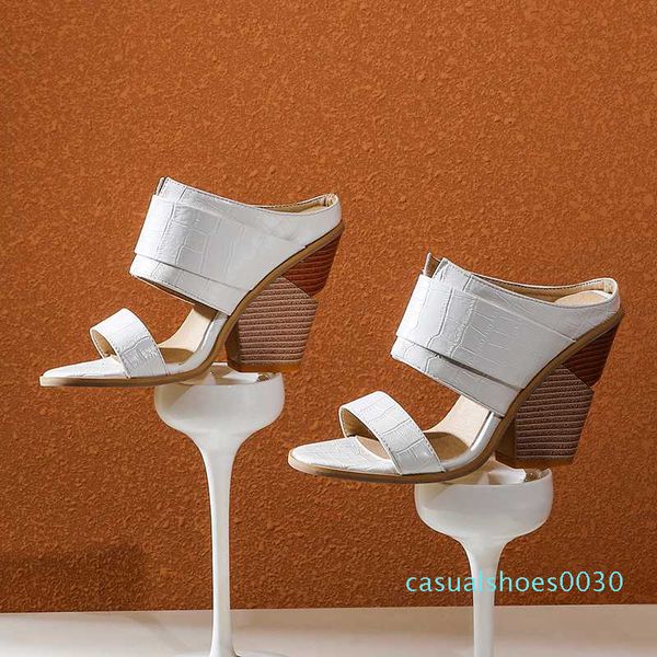 

women sandals fashion beautiful high heels sandals ladies summer shoes leather wedges shoes woman 10cm high heels 34-48 c30, Black