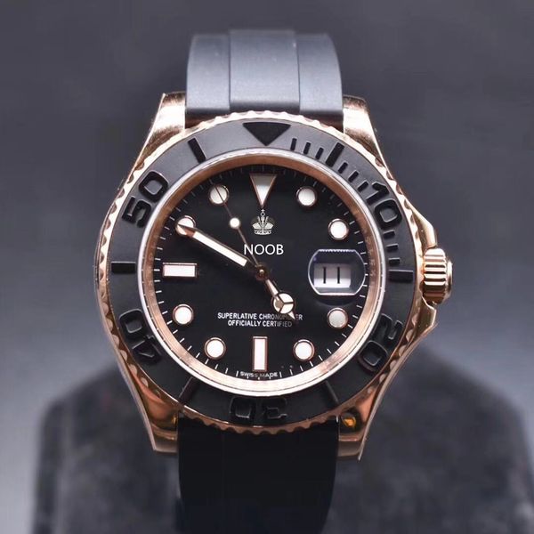 

n 116656 super orologio di lusso 40mm 2836-3135 movement watches silicone band super blue green luminous designer watches waterproof 100m, Slivery;brown