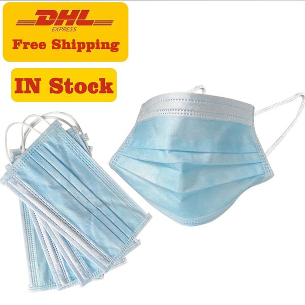 

3 layer mask dust protective face mask disposable face masks elastic ear loop mask disposable mascarilla desechable anti-dust