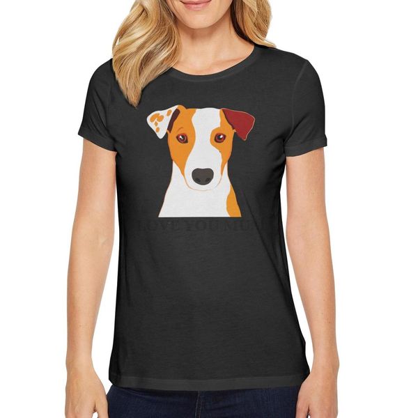 

дам джек Ѭаел еѬеѬ обака «love в мама» кое мод ђболки пеа линои л, White