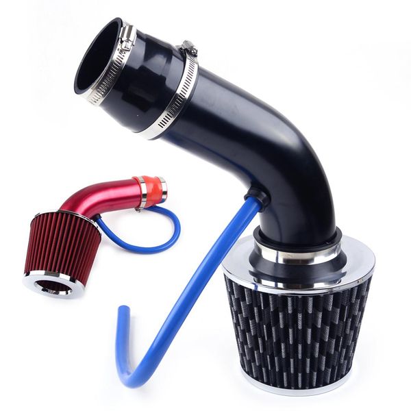 

beler alumimum 76mm 3inch car auto cold air intake pipe filter induction system kit black new accessories fit for vehicle