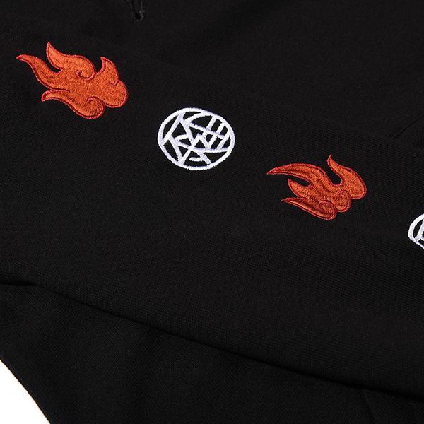 

male and female hooded sweather autumn new in men's sweater street fahsion harajuku printed pattern black round neck clothing
