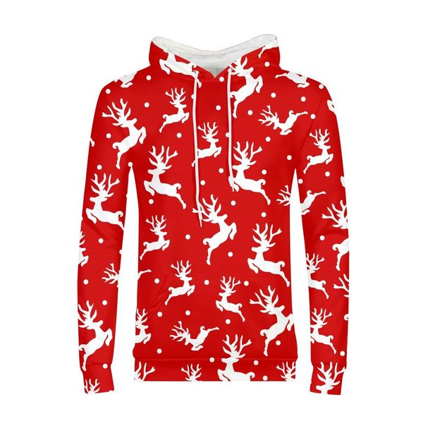

3d printed hoodies chirstmas deer sweatshirt jacket pullover tracksuit street wear harajuku hoody sudaderas para hombre, Black