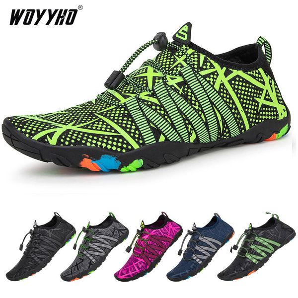 

мужская летняя аква обувь дышащая быстросохнущая приморская пляжная болотная обувь пляжная быстросохнущая вверх по течению дайвинг плавание