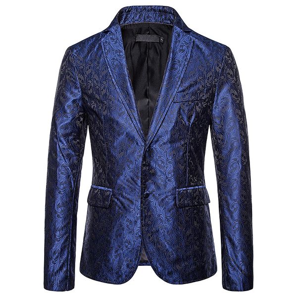

fashion mens floral jacquard blazer jacket 2020 brand new party nightclub blazer men business wedding groom dress male, White;black