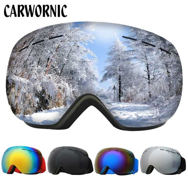 

ski goggles double layers uv anti-fog big ski mask glasses skiing snowboard winter glasses men woman eyewear