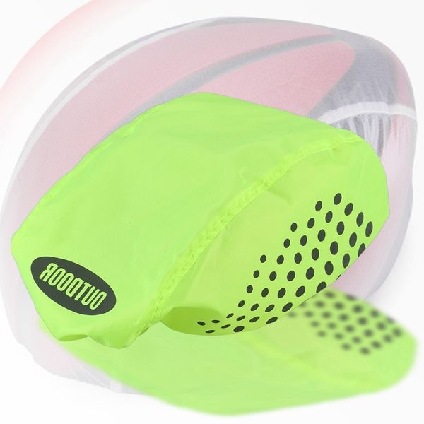 

reflective bike helmet cover high visibility waterproof bicycle helmet rain cover mtb road bicycle ride gear cycling caps masks, Black