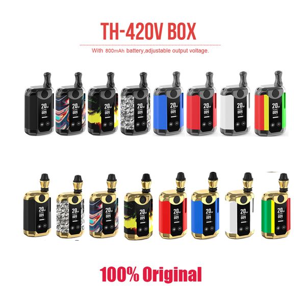 

Оригинальный Kangvape TH420 V Box Kit TH420 V Starter Kit 800mAh Vape Mod VV Предварительный нагрев батареи 0,5 мл густого масла Vape картриджи