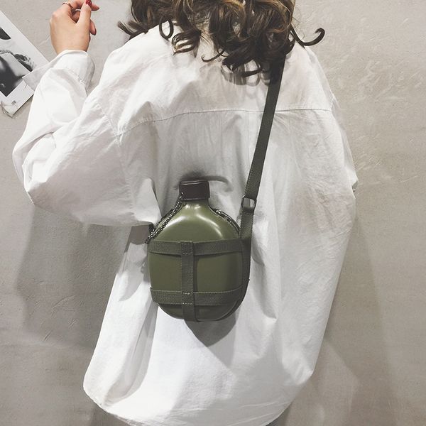 

girl bag 2019 personality kettle portable flagon leisure time chain single shoulder