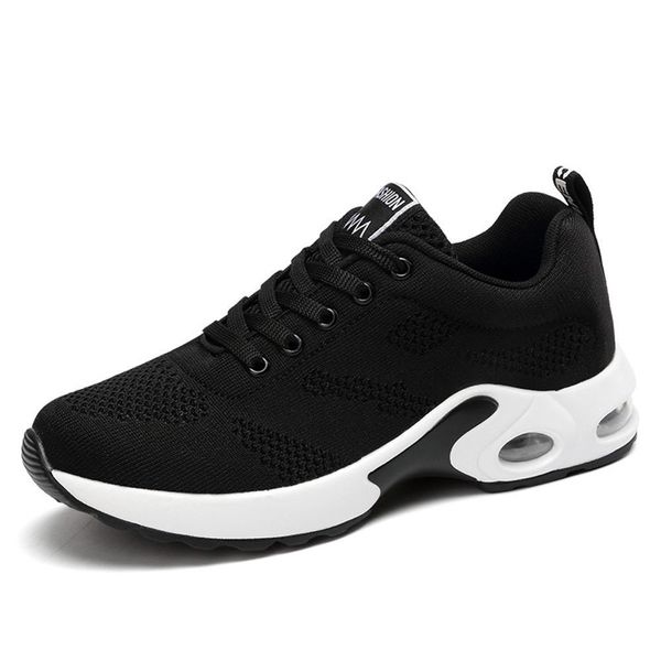 

women hollow shoes fashion breathable mesh female sneakers spring autumn girls cushioning shoes wj027 y200424, Black