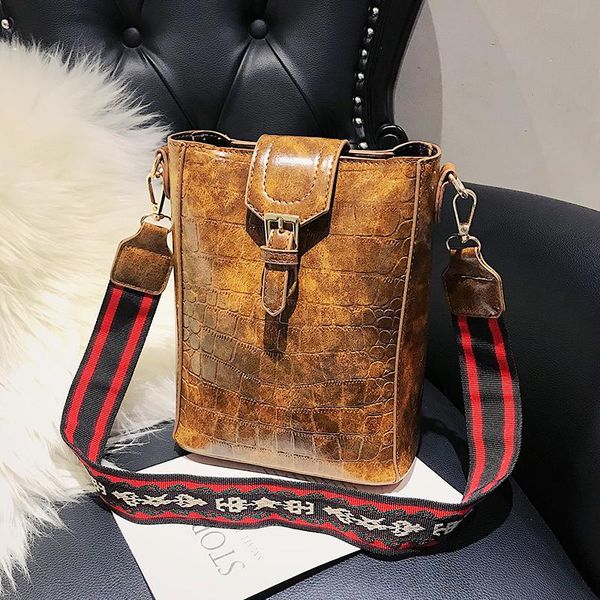 

designer- new alligator women bucket bags fashion lady bag handbags two-tone shoulder bag xinshidai/12