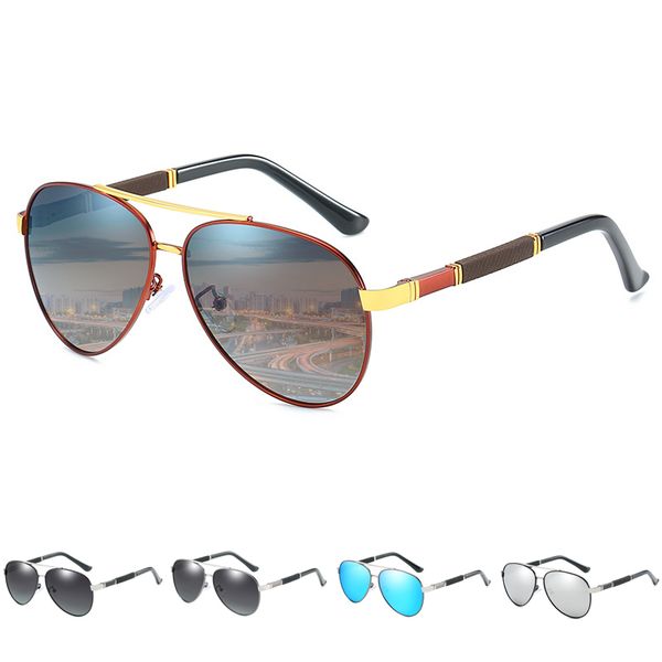 

new fashion sunglasses men's polarized drive outdoor eyewear gradual change lens vintage uv 400 glasses accessories male 195, White;black