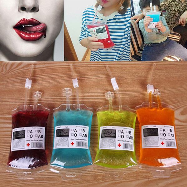 

cosplay blood bag juice energy drink bag halloween event party supplies pouch props vampires reusable package bags an2988