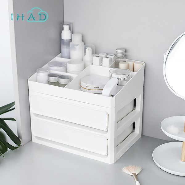 

simple deskstorage box large capacity drawer makeup dressing box multi-layer cosmetic jewelry sundries organizer cases
