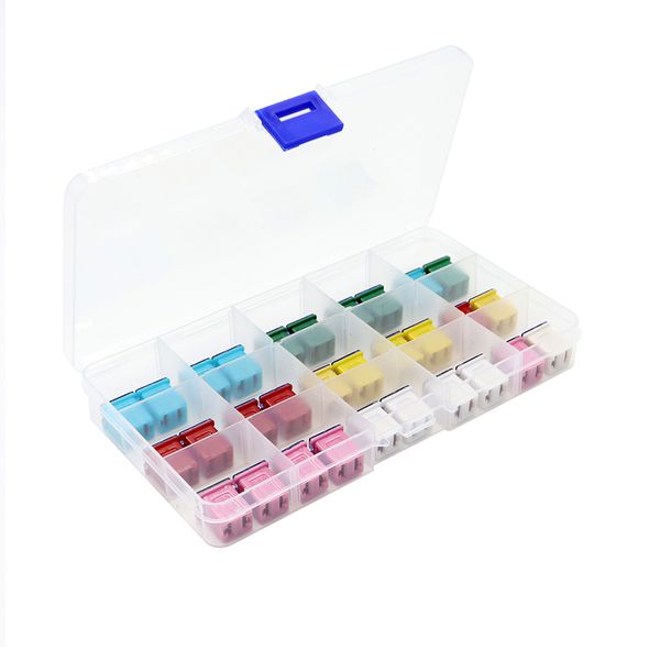 

1set of assorted car truck mini fuse set,20a 25a 30a 40a 50a 60a,15 cell